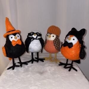 Target Hyde & EEK! 2016 Featherly Friends Halloween Birds (4) Rare Collection